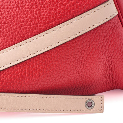 HERMES Picotan Lock MM handbag Tryon Clemence x Swift Rouge Tomato x Rose Eglantine Silver-Tone Hardware, Pre-Owned