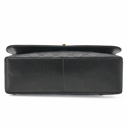 CHANEL Shoulder Bag Matelasse Design Flap Chain Shoulder Lambskin Black Gold-Tone Hardware, Pre-Owned