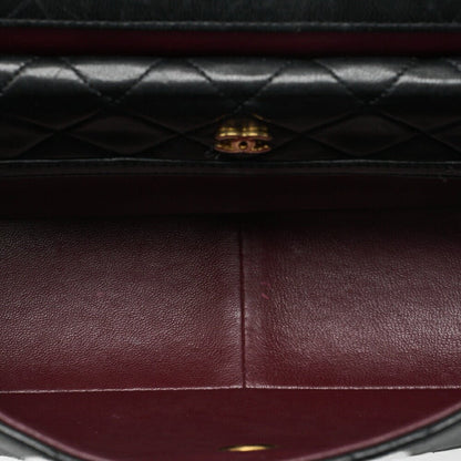 CHANEL Shoulder Bag Matelasse Design Flap Chain Shoulder Lambskin Black Gold-Tone Hardware, Pre-Owned