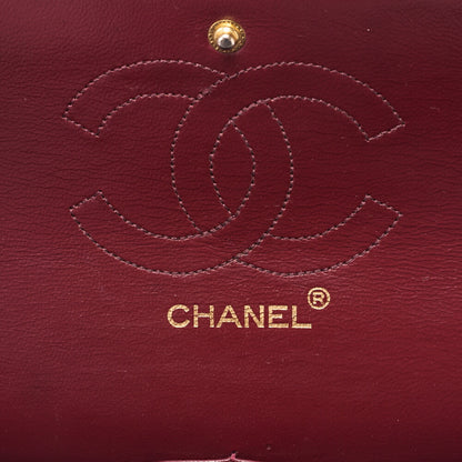 CHANEL Matelasse Turnlock Straight Flap Chain Shoulder Lambskin Black Gold-Tone Hardware, Pre-Owned