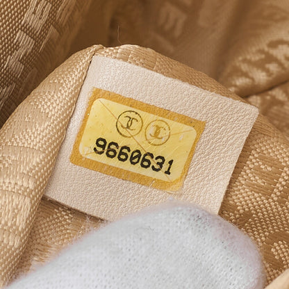 CHANEL Chanel Chocolate Bar Push Lock Lion Coco Chain Shoulder Lambskin Beige Gold-Tone Hardware, Pre-Owned
