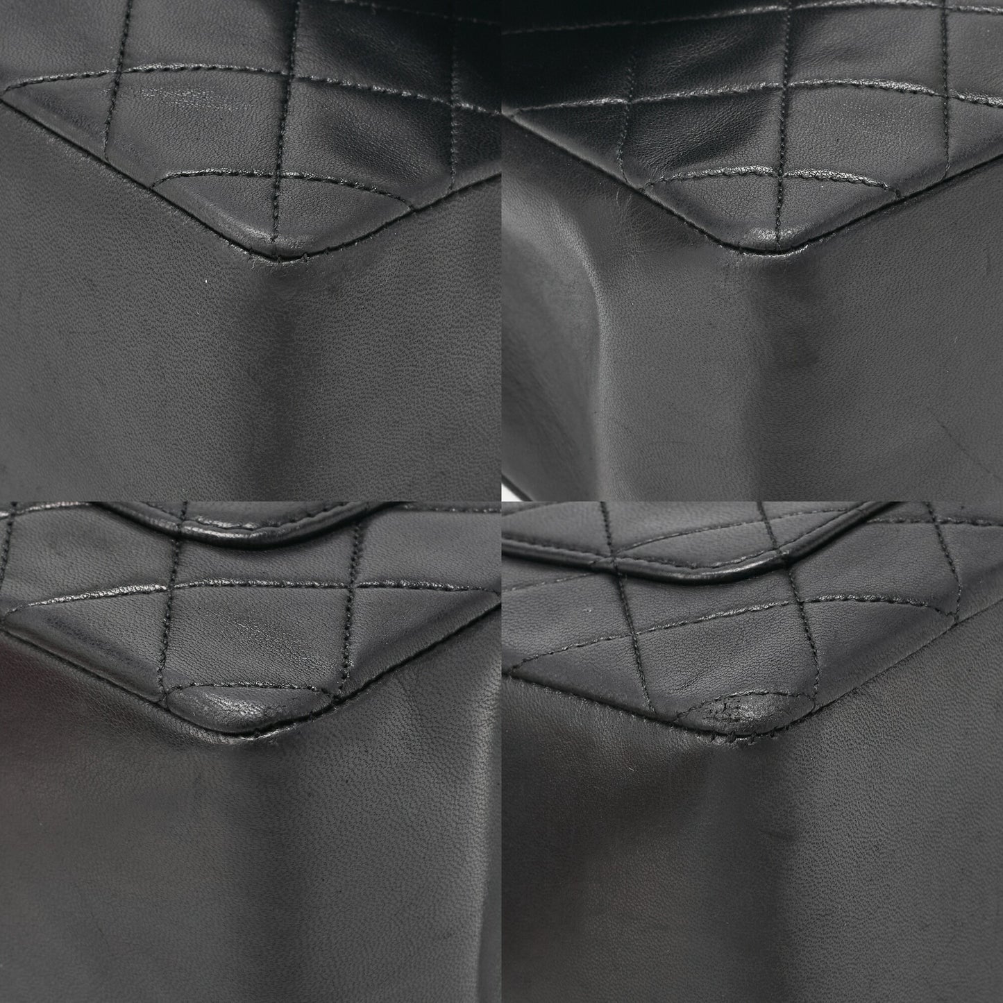 CHANEL Shoulder Bag Matelasse Design Flap Chain Shoulder Lambskin Black Gold-Tone Hardware, Pre-Owned