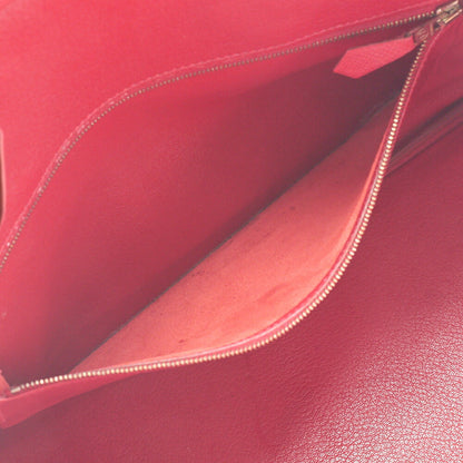 HERMES Birkin 35 Handbag Epson Rouge Casaque Gold-Tone Hardware, Pre-Owned