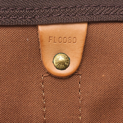 LOUIS VUITTON Louis Vuitton Monogram Keepol Bandouliere 55 Boston Bag Brown Gold-Tone Hardware, Pre-Owned
