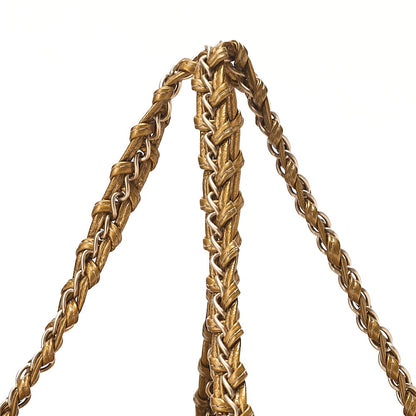 CHANEL Chain Shoulder Bag Coco Mark Mademoiselle Bowling Enamel Gold-Tone Hardware, Pre-Owned