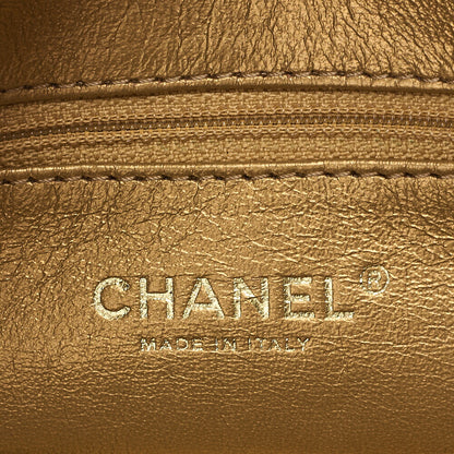 CHANEL Chain Shoulder Bag Coco Mark Mademoiselle Bowling Enamel Gold-Tone Hardware, Pre-Owned