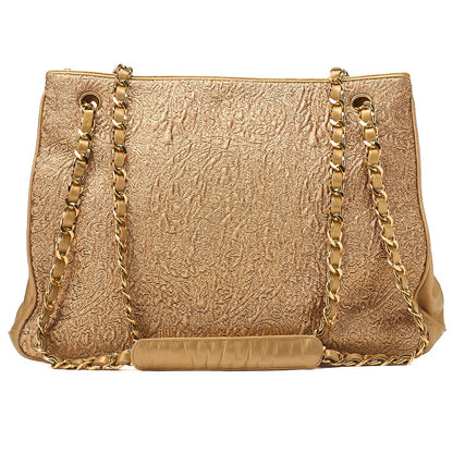 CHANEL Chain Shoulder Bag Matelasse Ball Charm Lace x Lambskin Gold-Tone Hardware, Pre-Owned
