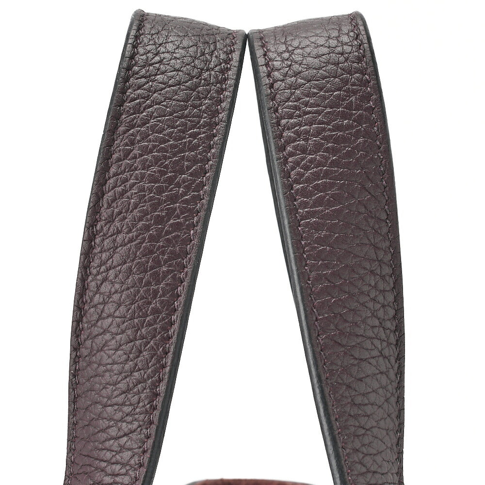 HERMES Picotan Lock PM Handbag Tryon Clemence x Swift Havane Gold-Tone Hardware, Pre-Owned