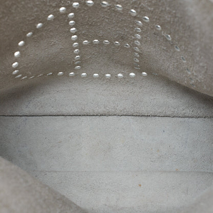 HERMES Evelyn PM Shoulder Bag Trion Clemence White Silver-Tone Hardware, Pre-Owned