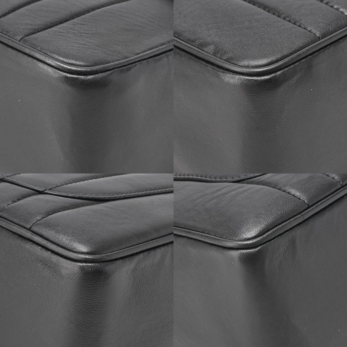 CHANEL Chain Shoulder Bag Mademoiselle Turnlock Lambskin Black Gold-Tone Hardware, Pre-Owned