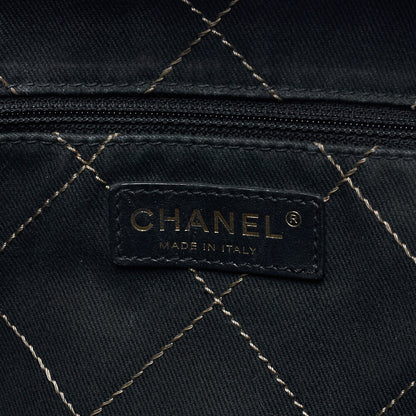 CHANEL Matelasse Tote Bag Caviar Skin with Coco Charm Gold Gold-Tone Hardware, Pre-Owned