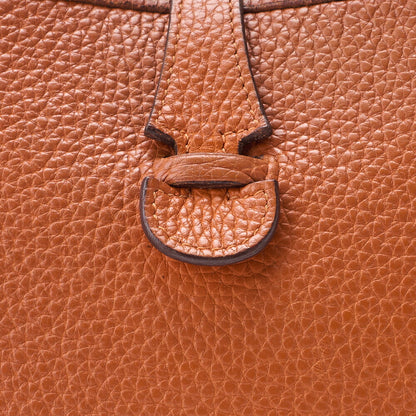 HERMES Evelyn PM Shoulder Bag Trion Clemence Orange Silver-Tone Hardware, Pre-Owned