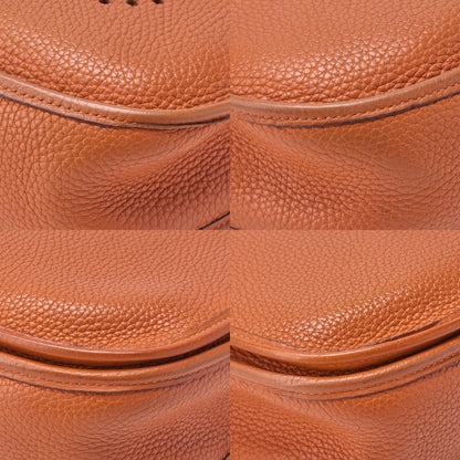 HERMES Evelyn PM Shoulder Bag Trion Clemence Orange Silver-Tone Hardware, Pre-Owned