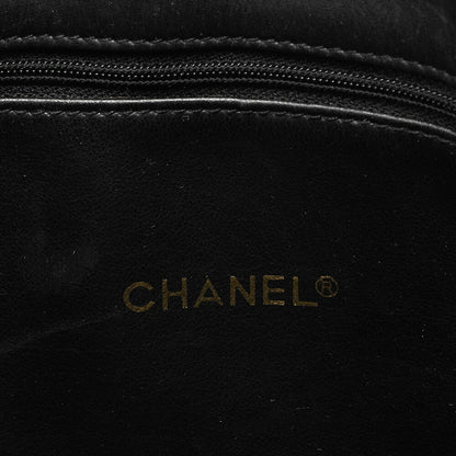 CHANEL Chain Shoulder Bag Matelasse Calfskin Black Gold-Tone Hardware, Pre-Owned