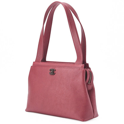 CHANEL Handbag Kelly Shape Caviar Skin Bolt black-Tone Hardware, Pre-Owned