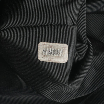 CHANEL Shoulder Bag Coco Mark Lambskin Black Large Size Gold-Tone Hardware, Pre-Owned