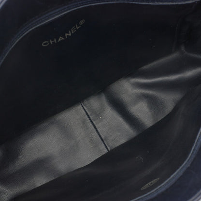 CHANEL Chain Shoulder Bag Pull Charm Double Chain Shoulder Lambskin Navy Gold-Tone Hardware, Pre-Owned