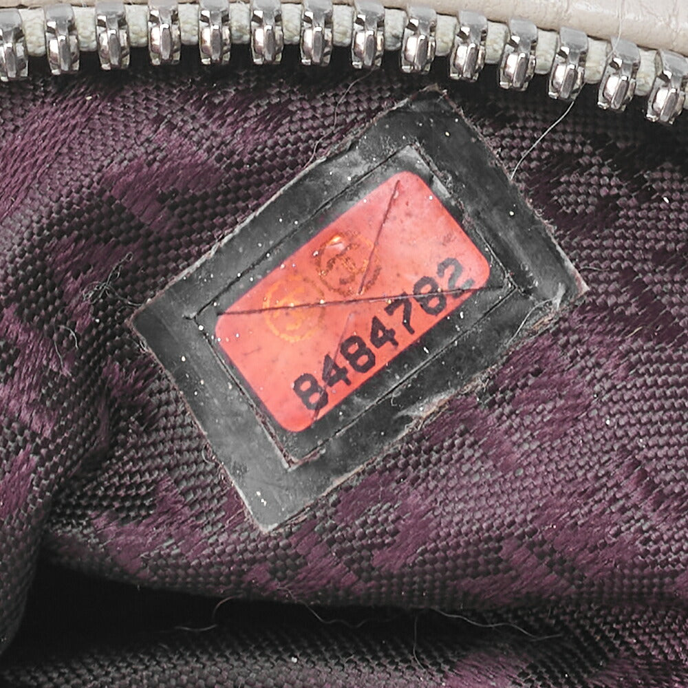 CHANEL Tote Bag Logo Fringe Leather White Silver-Tone Hardware, Pre-Owned