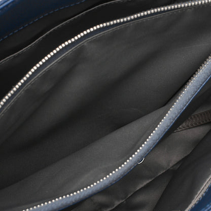 CHANEL Shoulder Bag Tote Bag Matelasse Caviar Skin Cocomark GST Double Chain Tote Navy Silver-Tone Hardware, Pre-Owned