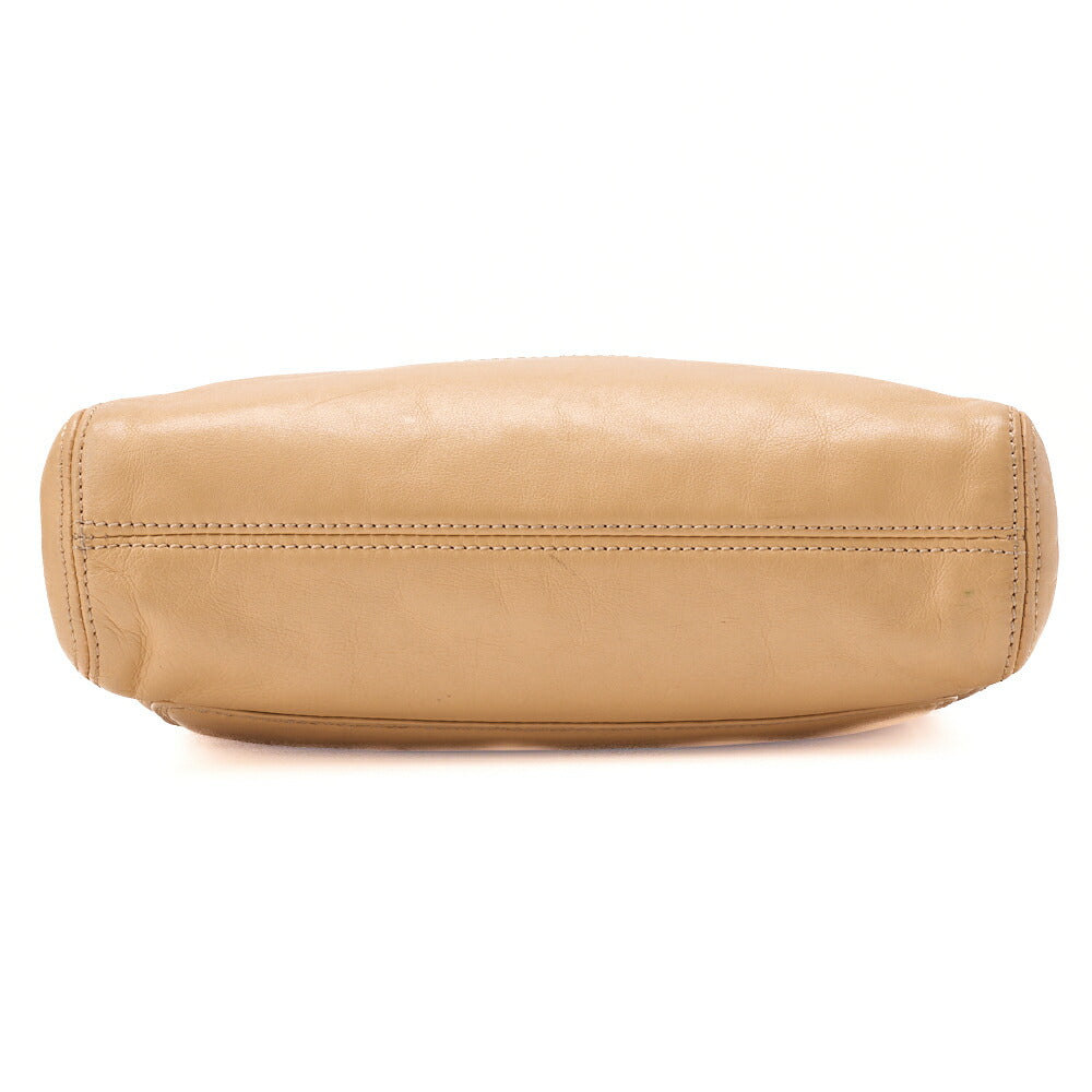 CHANEL Chain Tote Bag Coco Mark Tortoiseshell Plastic Chain Shoulder Beige Gold-Tone Hardware, Pre-Owned