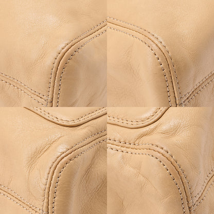 CHANEL Chain Tote Bag Coco Mark Tortoiseshell Plastic Chain Shoulder Beige Gold-Tone Hardware, Pre-Owned