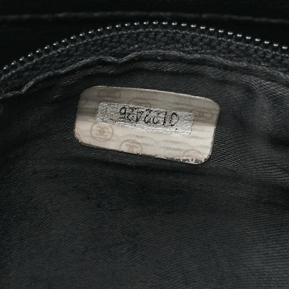 CHANEL Shoulder Bag Triple Coco Lambskin Black Gold-Tone Hardware, Pre-Owned