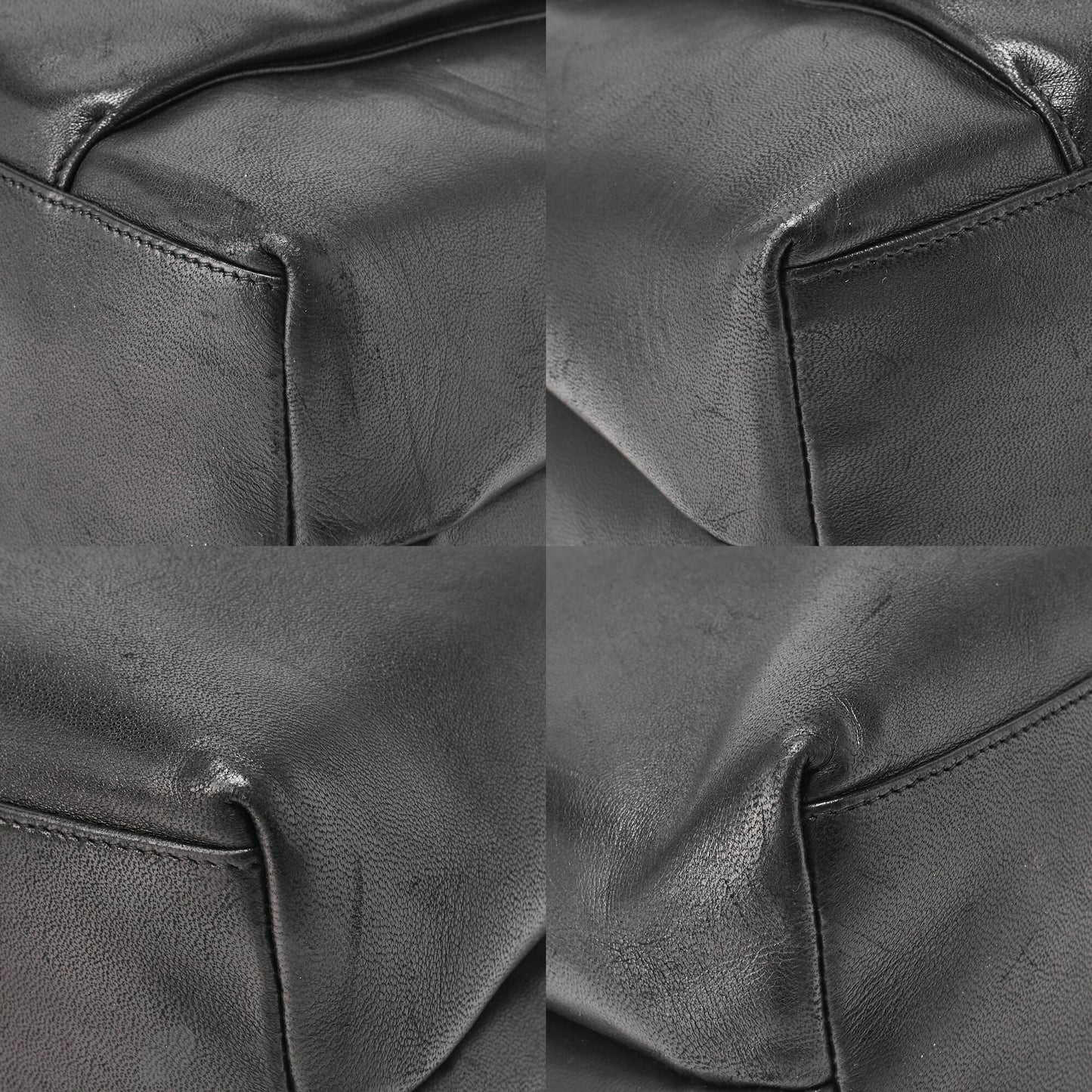 CHANEL Outside Flap Double Chain Shoulder Turnlock Lambskin Black Gold-Tone Hardware, Pre-Owned