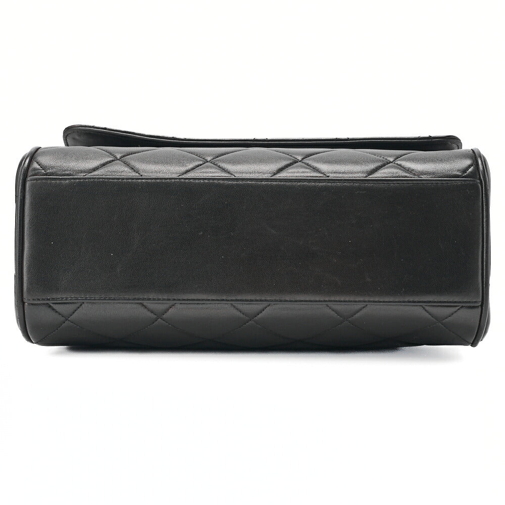 CHANEL One Shoulder Bag Matelasse Cocomark Black Gold-Tone Hardware, Pre-Owned