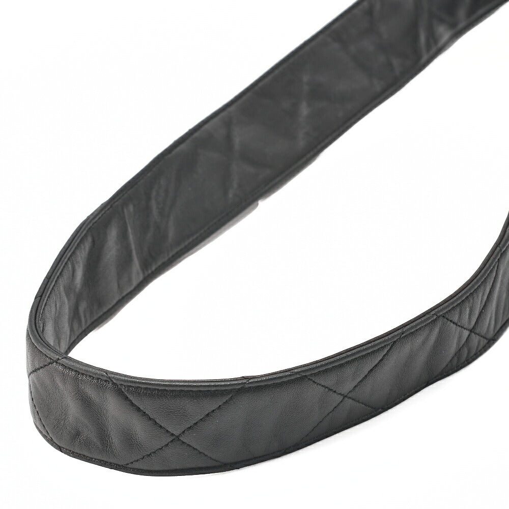 CHANEL One Shoulder Bag Matelasse Cocomark Black Gold-Tone Hardware, Pre-Owned