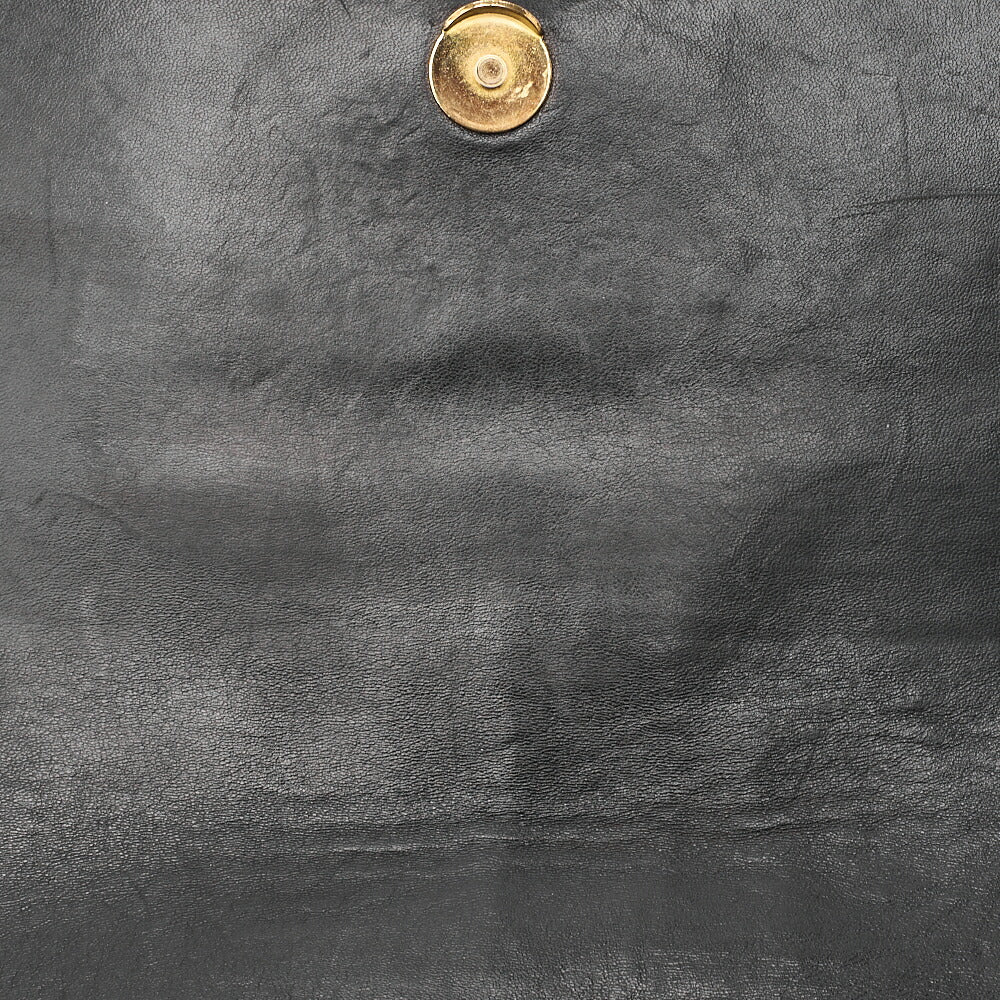 CHANEL One Shoulder Bag Matelasse Cocomark Black Gold-Tone Hardware, Pre-Owned