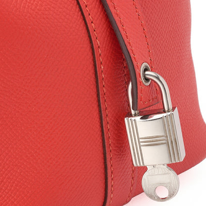 HERMES Picotan Lock PM Handbag Epson Rose Jaipur Silver-Tone Hardware, Pre-Owned
