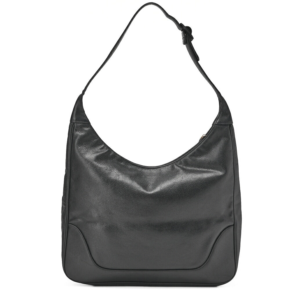 CHANEL One Shoulder Bag Big Coco Circle Coco Charm Large Size Black Gold-Tone Hardware, Pre-Owned