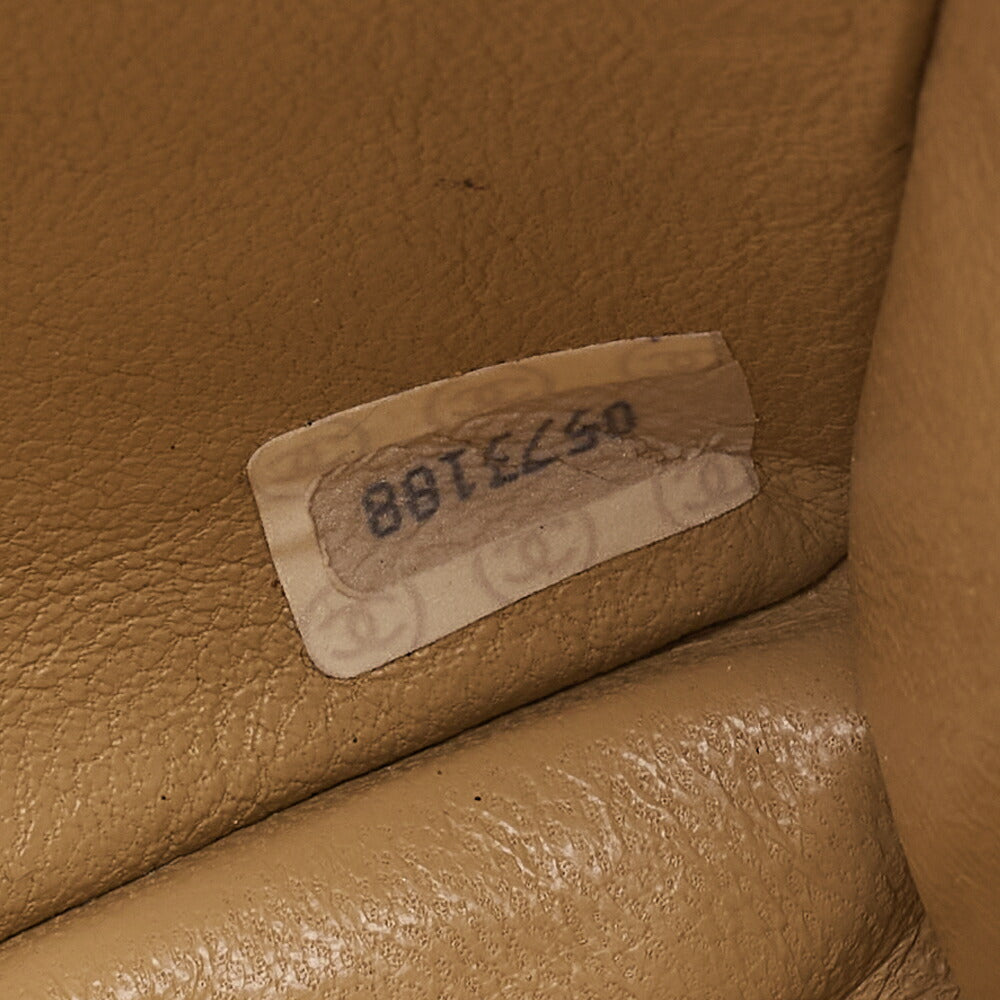 CHANEL Matelasse Big Coco Push Lock Chain Shoulder Bag Lambskin Beige Gold-Tone Hardware, Pre-Owned