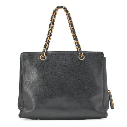 CHANEL Handbag Logo Mark Plate Charm Black Gold-Tone Hardware, Pre-Owned