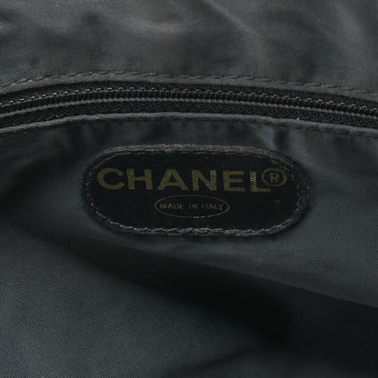 CHANEL Handbag Logo Mark Plate Charm Black Gold-Tone Hardware, Pre-Owned