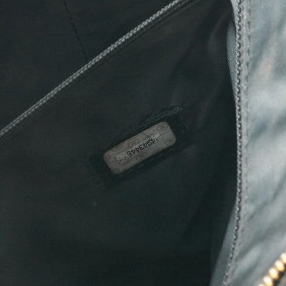 CHANEL Handbag Logo Mark Plate Charm Black Gold-Tone Hardware, Pre-Owned