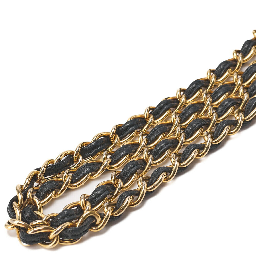 CHANEL Chain Shoulder Bag Top Coco Full Flap Push Lock Lambskin Black Coco Mark Gold-Tone Hardware, Pre-Owned