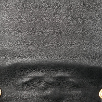 CHANEL Chain Shoulder Bag Top Coco Full Flap Push Lock Lambskin Black Coco Mark Gold-Tone Hardware, Pre-Owned