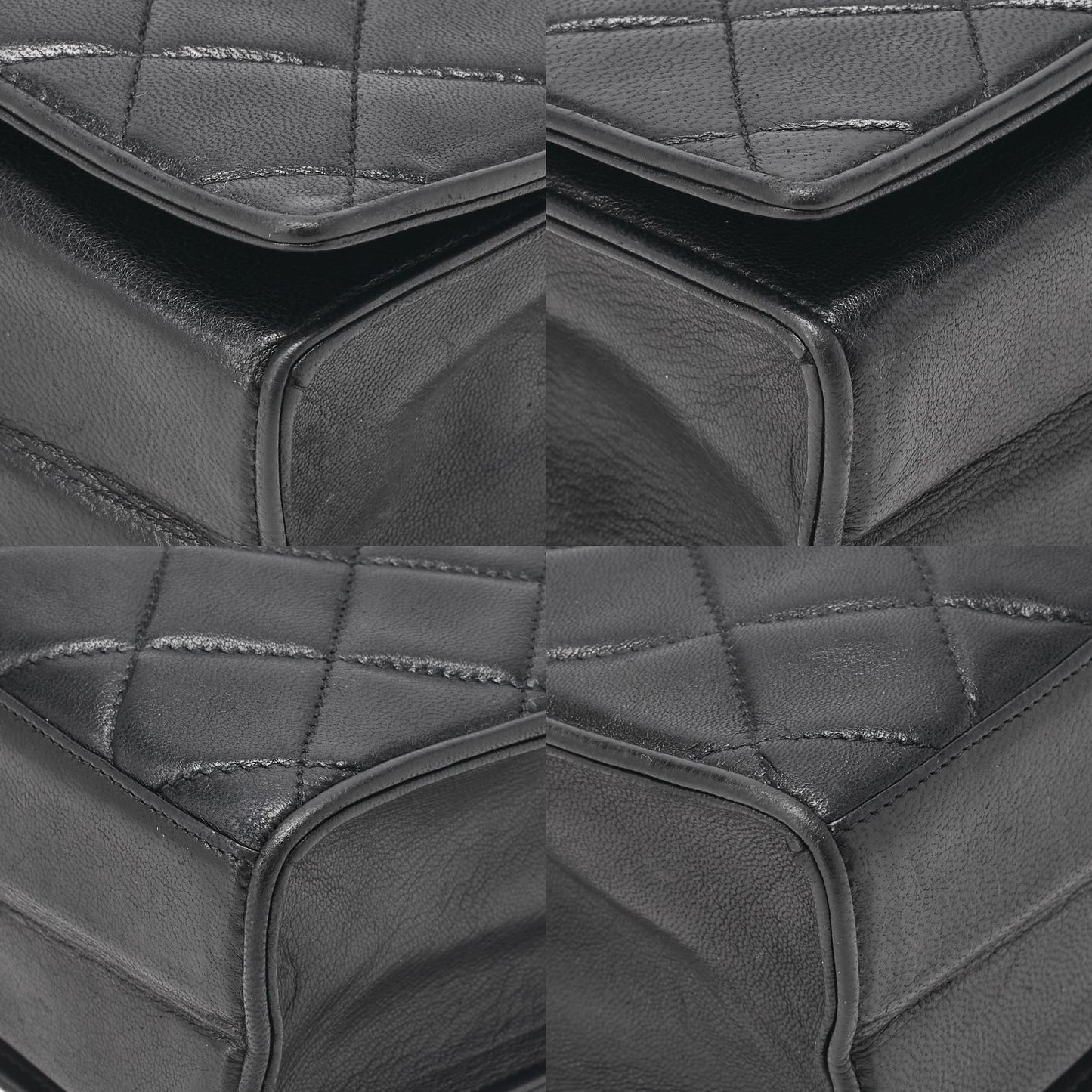 CHANEL Chain Shoulder Bag Top Coco Full Flap Push Lock Lambskin Black Coco Mark Gold-Tone Hardware, Pre-Owned