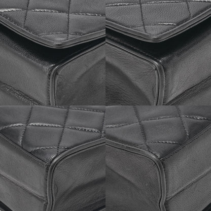 CHANEL Chain Shoulder Bag Top Coco Full Flap Push Lock Lambskin Black Coco Mark Gold-Tone Hardware, Pre-Owned