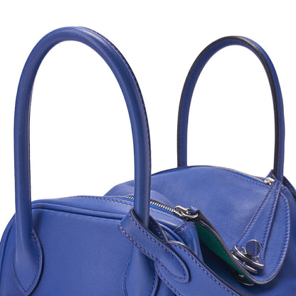 HERMES Shoulder Bag Lindy 26 2way Swift Blue Royale x Bamboo  Silver-Tone Hardware, Pre-Owned