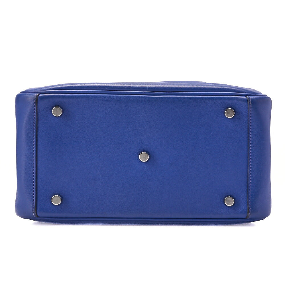 HERMES Shoulder Bag Lindy 26 2way Swift Blue Royale x Bamboo  Silver-Tone Hardware, Pre-Owned