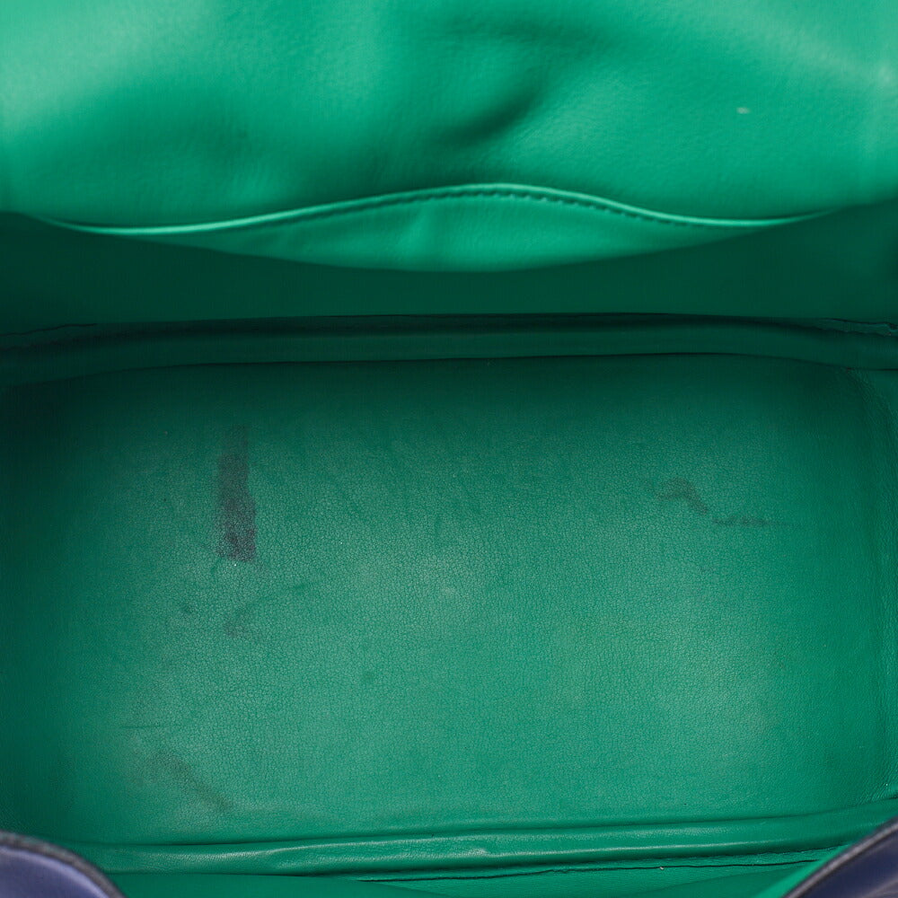 HERMES Shoulder Bag Lindy 26 2way Swift Blue Royale x Bamboo  Silver-Tone Hardware, Pre-Owned