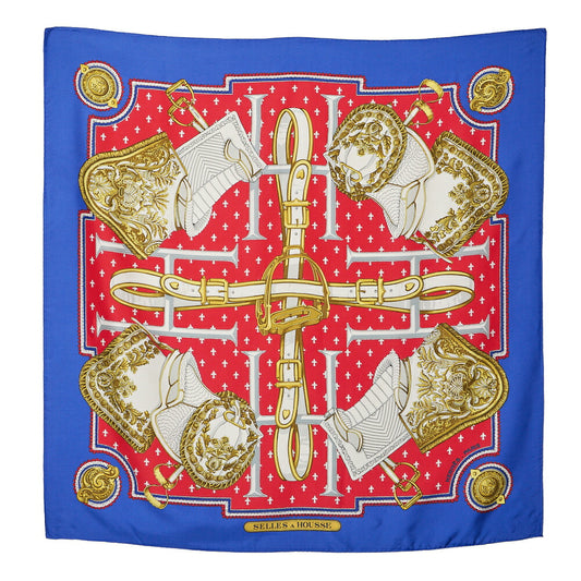 HERMES Carr? 90 SELLES A HOUSSE Scarf Multicolor Earrings Women's Earrings Women's Bag High Brand [Used] [Free Shipping]