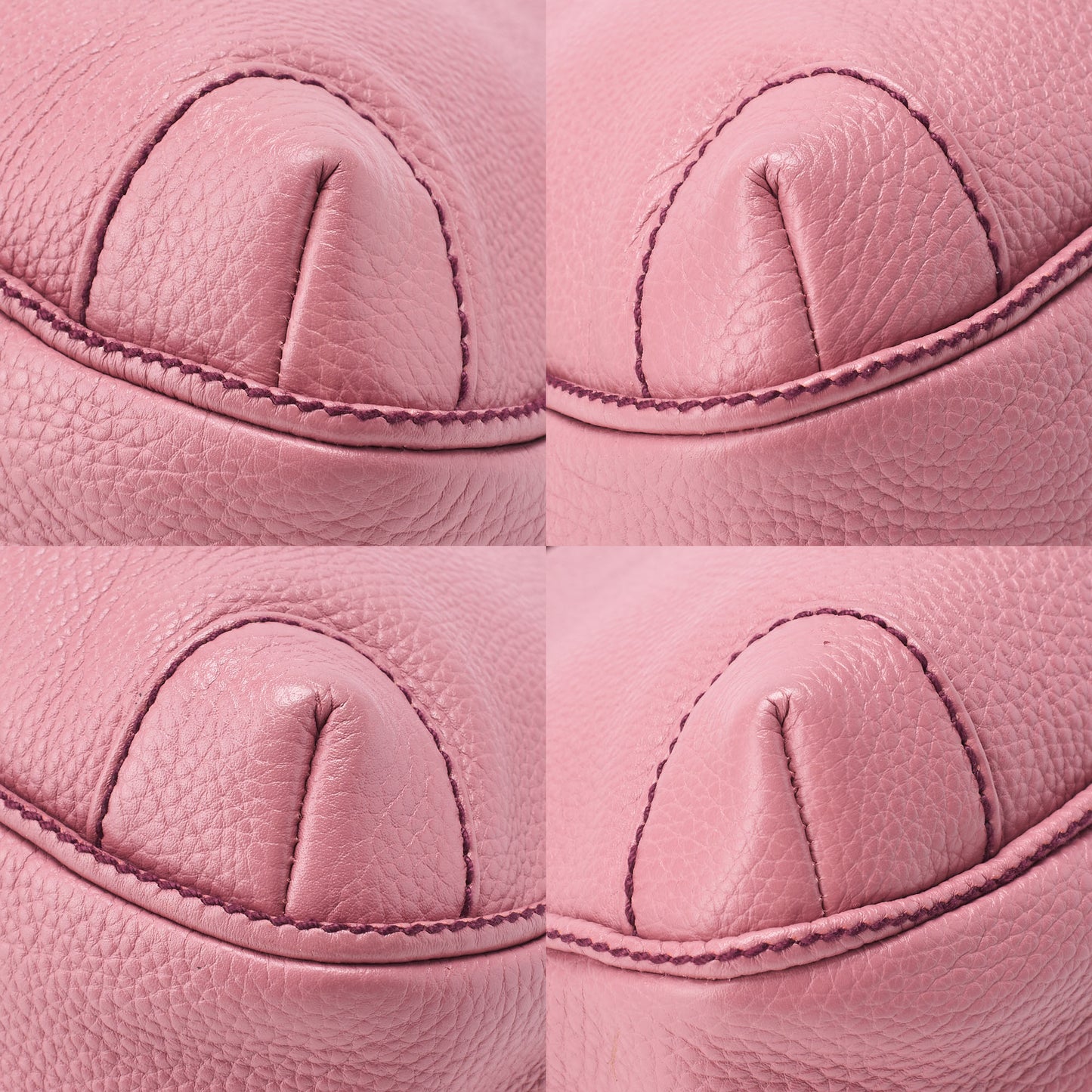 CHANEL Tote Bag Logo Fringe Leather Pink Silver-Tone Hardware, Pre-Owned