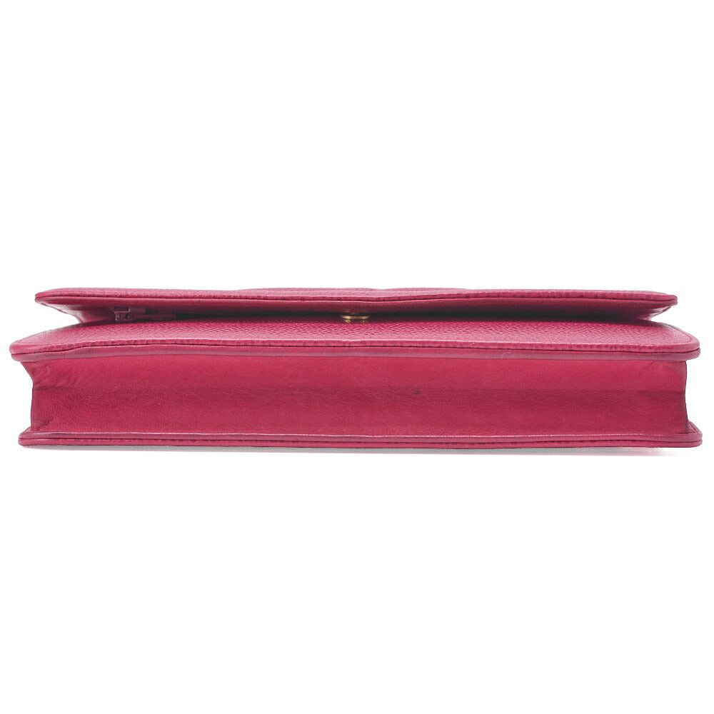 CHANEL Chain Shoulder Bag Chain Wallet Cocomark Caviar Skin Rose Pink Gold-Tone Hardware, Pre-Owned