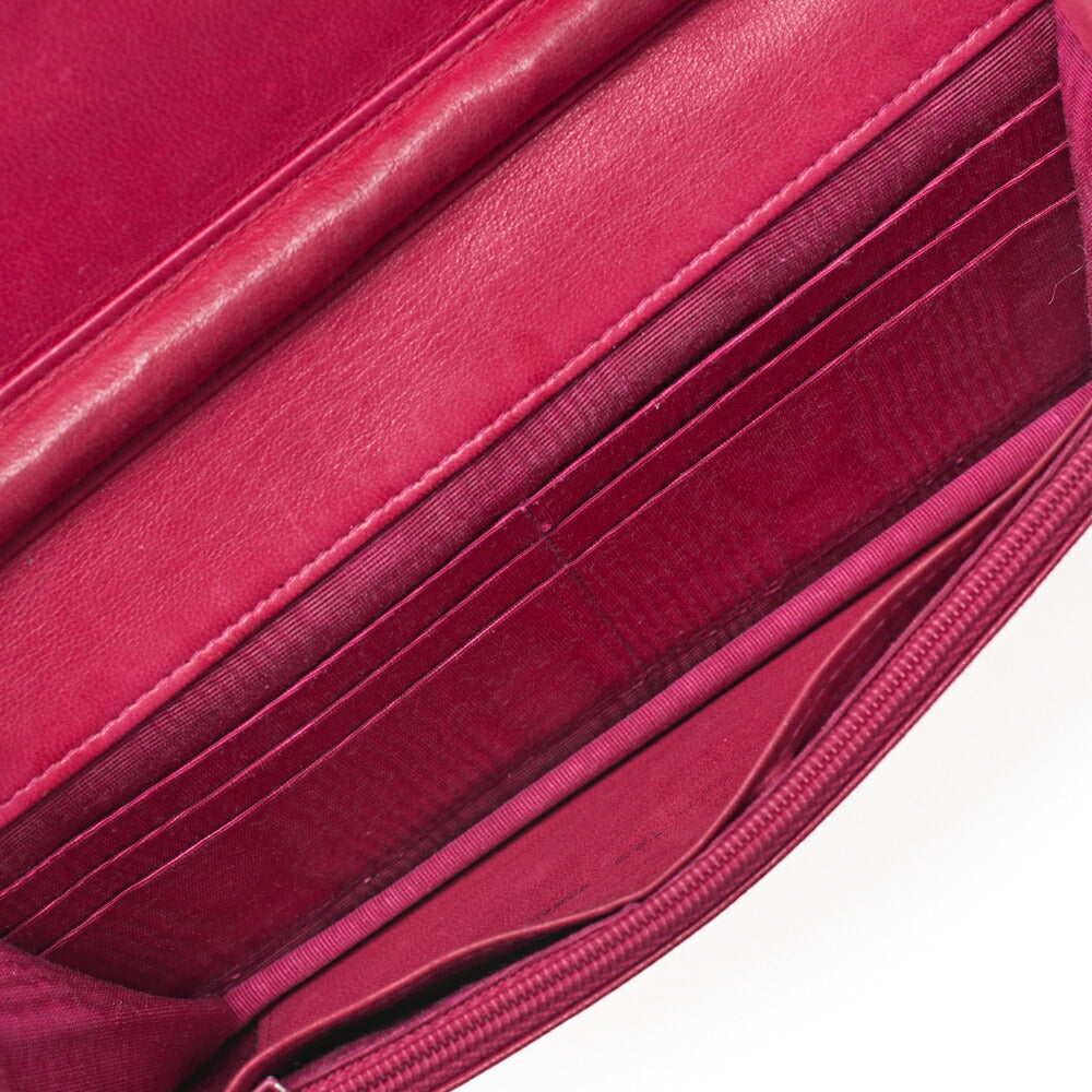 CHANEL Chain Shoulder Bag Chain Wallet Cocomark Caviar Skin Rose Pink Gold-Tone Hardware, Pre-Owned