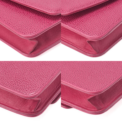 CHANEL Chain Shoulder Bag Chain Wallet Cocomark Caviar Skin Rose Pink Gold-Tone Hardware, Pre-Owned