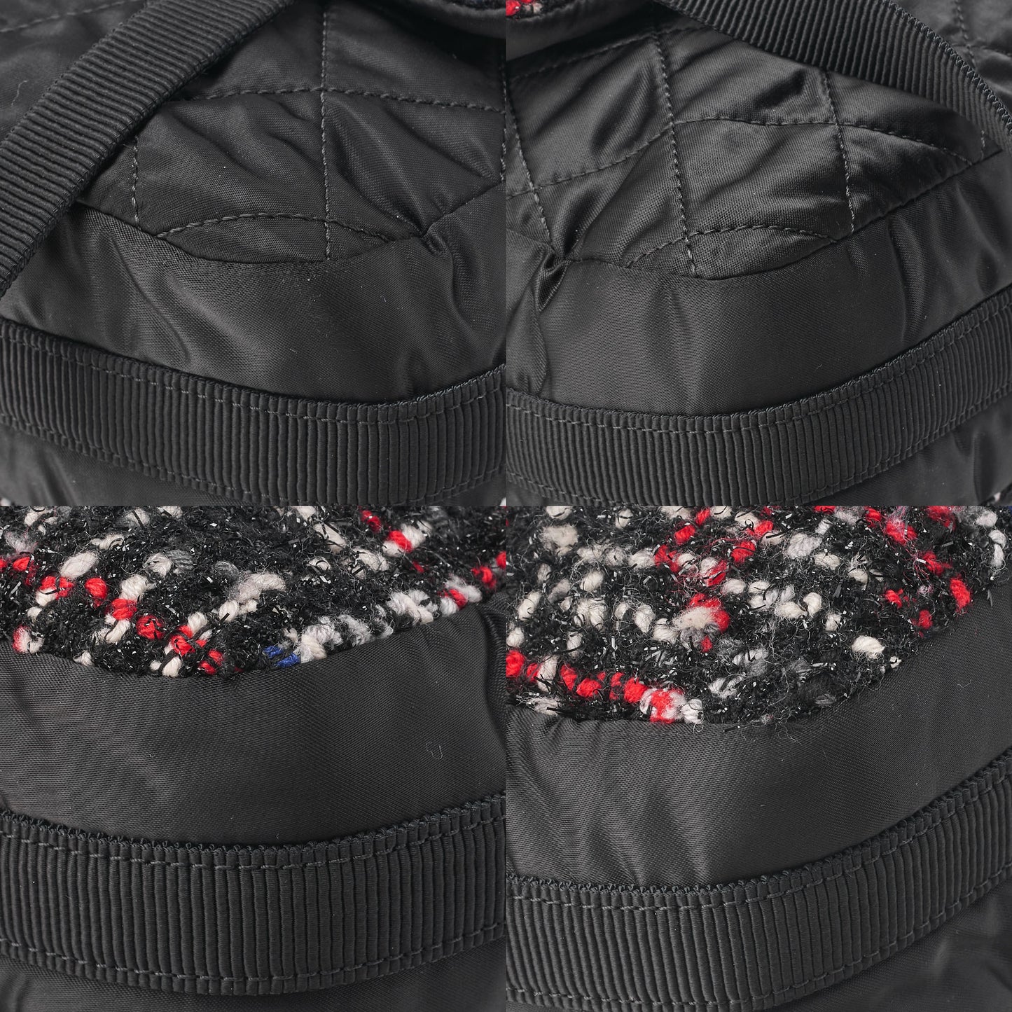 CHANEL Shoulder Bag 2way Matelasse Single Flap Tweed x nylon Black x Multicolor Silver-Tone Hardware, Pre-Owned
