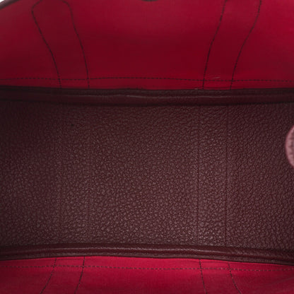HERMES Garden Party TPM Tote Bag Toval Officihe Rose Extreme X Bordeaux Silver-Tone Hardware, Pre-Owned
